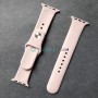 Силиконовый ремешок для Apple Watch 38 40 41 мм, розовый песок