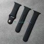 Силиконовый ремешок для Apple Watch 42 44 45 мм, черный