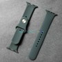 Силиконовый ремешок для Apple Watch 42 44 45 мм, серый