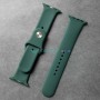 Силиконовый ремешок для Apple Watch 42 44 45 зеленый