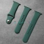 Силиконовый ремешок для Apple Watch 42 44 45 зеленый