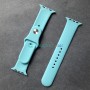 Силиконовый ремешок для Apple Watch 42 44 45 мм, васильковый