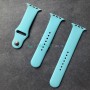 Силиконовый ремешок для Apple Watch 42 44 45 мм, васильковый