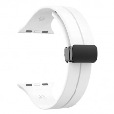 Ремешок для Apple Watch 42 44 45 49 мм, с магнитной пряжкой, белый