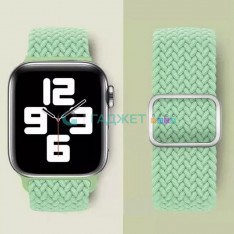 Плетеный браслет для Apple Watch 38 / 40 41 mm, с пряжкой, ментоловый