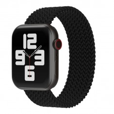 Плетеный ремешок для Apple Watch 7, SE, 6, 5, 4, 3, 2, 1 38-40mm, размер S, черный