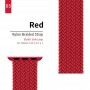 Плетеный ремешок для Apple Watch 7, SE, 6, 5, 4, 3, 2, 1 38-40mm, размер M, красный