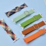 Плетеный ремешок для Apple Watch 38 / 40 41 mm, с пряжкой, черный со звездами