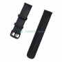 Универсальный силиконовый ремешок с пряжкой для часов, 20мм, черный