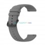 Универсальный силиконовый ремешок с пряжкой для часов, 20мм, серый