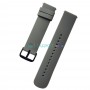 Универсальный силиконовый ремешок с пряжкой для часов, 20мм, серый