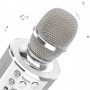 Караоке микрофон с динамиком Hoco BK3, серебрянный