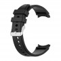 Силиконовый браслет для часов Samsung Galaxy Watch 4 / 5 / 6 (размер 42, 46 мм, ширина 20 мм), черный