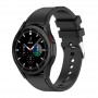 Силиконовый браслет для часов Samsung Galaxy Watch 4 / 5 / 6 (размер 42, 46 мм, ширина 20 мм), черный