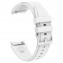 Силиконовый браслет для часов Samsung Galaxy Watch 4 / 5 / 6 (размер 42, 46 мм, ширина 20 мм), белый