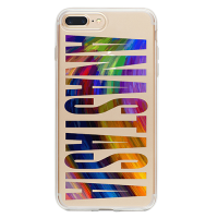 Чехол для телефона с фамилией именем № 1011 Шрифт - Fusion Стиль - Поток красок