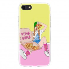 Чехол для телефона с картинкой №2600 (Pizza Queen)