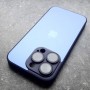 iPhone 14 Pro чехол с магсейв Ag-Glass зеркальный, темно-фиолетовый