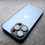 Зеркальный чехол с магсейф для Айфон 14 Про, Ag-Glass, зеленый