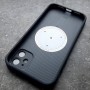 Чехол на iPhone 11 с магсейф Ag-Glass зеркальный, графит