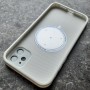 Чехол для Apple iPhone 11 с MagSafe Ag-Glass зеркальный, белый