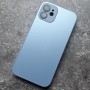 Защитный чехол для телефона Apple iPhone 12 с поддержкой MagSafe, Ag-Glass зеркальный, голубого цвета