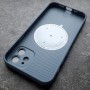 Защитный чехол для телефона Apple iPhone 12 с поддержкой MagSafe, Ag-Glass зеркальный, голубого цвета
