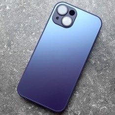 Айфон 13 Чехол с Магсейф Ag-Glass зеркальный, темно-фиолетовый