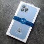 Чехол для iPhone 13 Pro с MagSafe Ag-Glass зеркальный, голубой