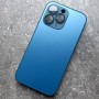 Для Айфон 13 Pro Чехол с МагСэйф Ag-Glass зеркальный, синий