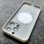 Чехол для Apple iPhone 13 Pro с MagSafe Ag-Glass зеркальный, белый