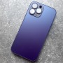 Чехол с Магсейф для Айфон 13 Про Макс Ag-Glass зеркальный, темно-фиолетовый