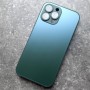 Чехол на iPhone 13 Pro Max с MagSafe Ag-Glass зеркальный, зеленый