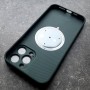 Чехол на iPhone 13 Pro Max с MagSafe Ag-Glass зеркальный, зеленый