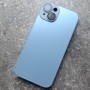 Чехол на Apple iPhone 14 с MagSafe Ag-Glass зеркальный, голубой