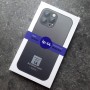 Чехол-накладка на iPhone 14 с MagSafe Ag-Glass зеркальный, графит
