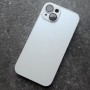 Чехол для Apple iPhone 14 с MagSafe Ag-Glass зеркальный, белый