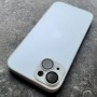 Чехол для Apple iPhone 14 с MagSafe Ag-Glass зеркальный, белый