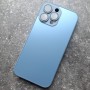Чехол с MagSafe для iPhone 14 Pro Max Ag-Glass зеркальный, голубой