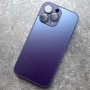 Чехол с MagSafe для iPhone 14 Pro Max Ag-Glass зеркальный, темно-фиолетовый