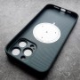 Чехол с MagSafe для iPhone 14 Pro Max Ag-Glass зеркальный, зеленый