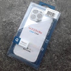 Прозрачный 1.5 мм силиконовый чехол для iPhone 15 Pro Max