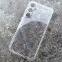 Samsung A55, прозрачный силиконовый чехол с защитой камеры