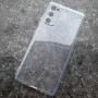 Чехол для Samsung S20FE, прозрачный, плотный силикон