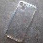 Для Apple iPhone 14, прозрачный плотный силиконовый чехол с защитой камеры