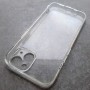 Для Apple iPhone 14, прозрачный плотный силиконовый чехол с защитой камеры