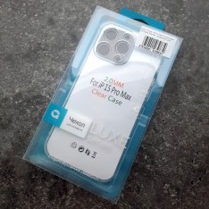 Прозрачный 2мм силиконовый чехол для iPhone 15 Pro Max