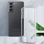 Для Samsung S21 FE , прозрачный плотный силиконовый чехол с защитой камеры
