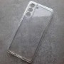 Для Samsung S21 FE , прозрачный плотный силиконовый чехол с защитой камеры