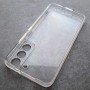 Для Samsung S22 , прозрачный плотный силиконовый чехол с защитой камеры